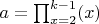 $a =\prod_{x=2}^{k-1} (x)$