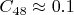 $ C_{48} \approx 0.1 $ $ C_{48} \approx 0.1 $