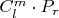 $C_l^m \cdot P_r $C_l^m \cdot P_r