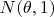 $ N(\theta, 1) $ $ N(\theta, 1) $