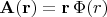 $\mathbf{A}(\mathbf{r})=\mathbf{r}\,\Phi(r)$ $\mathbf{A}(\mathbf{r})=\mathbf{r}\,\Phi(r)$
