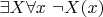 $\exists X \forall x~\neg X(x)$