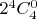 $2^4 C_4^0 $ $2^4 C_4^0 $
