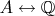 $A \leftrightarrow \mathbb Q$