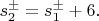 $s^{\pm}_2=s^{\pm}_1+6.$ $s^{\pm}_2=s^{\pm}_1+6.$