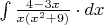 $\int \frac{4-3x}{x(x^2+9)} \cdot dx $