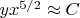 $yx^{5/2}\approx C$