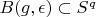 $B(g,\epsilon)\subset S^q$