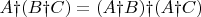 $A∆(B∆C)=(A∆B) ∆(A∆C)$