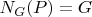 $N_G(P)=G$ $N_G(P)=G$