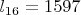 $l_{16}=1597$