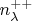 $n^{++}_{\lambda}$