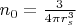 $n_0=\frac{3}{4\pi r_s^3}$
