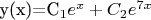 y(x)=C_1e^{x}+C_2e^{7x}