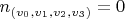 $n_{(v_{0}, v_{1}, v_{2}, v_{3})} = 0$