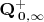 $\mathbf{Q^+_{\, 0, \infty}}$