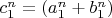 $c_1^n = (a_1^n + b_1^n)$