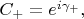 $C_{+}=e^{i\gamma_{+}},$