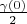 $ \frac {\gamma (0)} {2} $