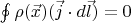 $\oint\rho(\vec{x})(\vec{j}\cdot d\vec{l})=0$