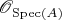 $\mathscr O_{\mathrm{Spec}(A)}$ $\mathscr O_{\mathrm{Spec}(A)}$