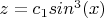 $z=c_1sin^3(x)$