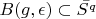 $B(g,\epsilon)\subset \bar{S^q}$