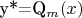 y*=Q_m(x)