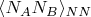 $\langle N_A N_B \rangle_{NN}$