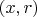$(x, r)$ $(x, r)$