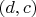 $(d,c)$